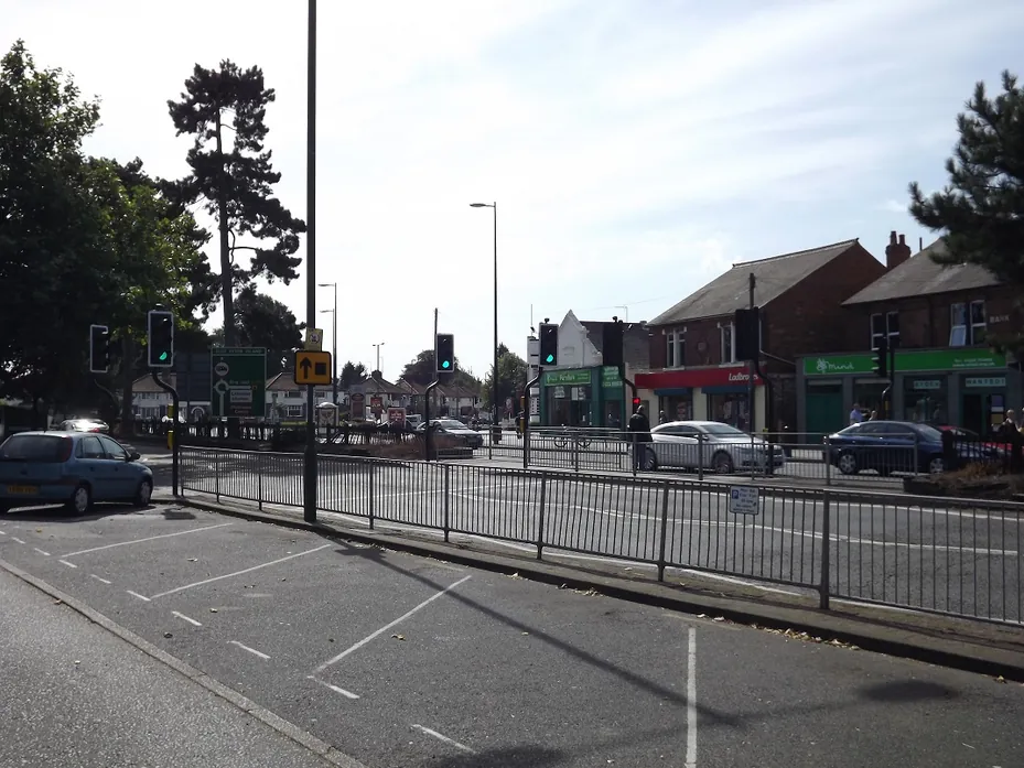 Shopfronts in the Alvaston shopping area, Derby